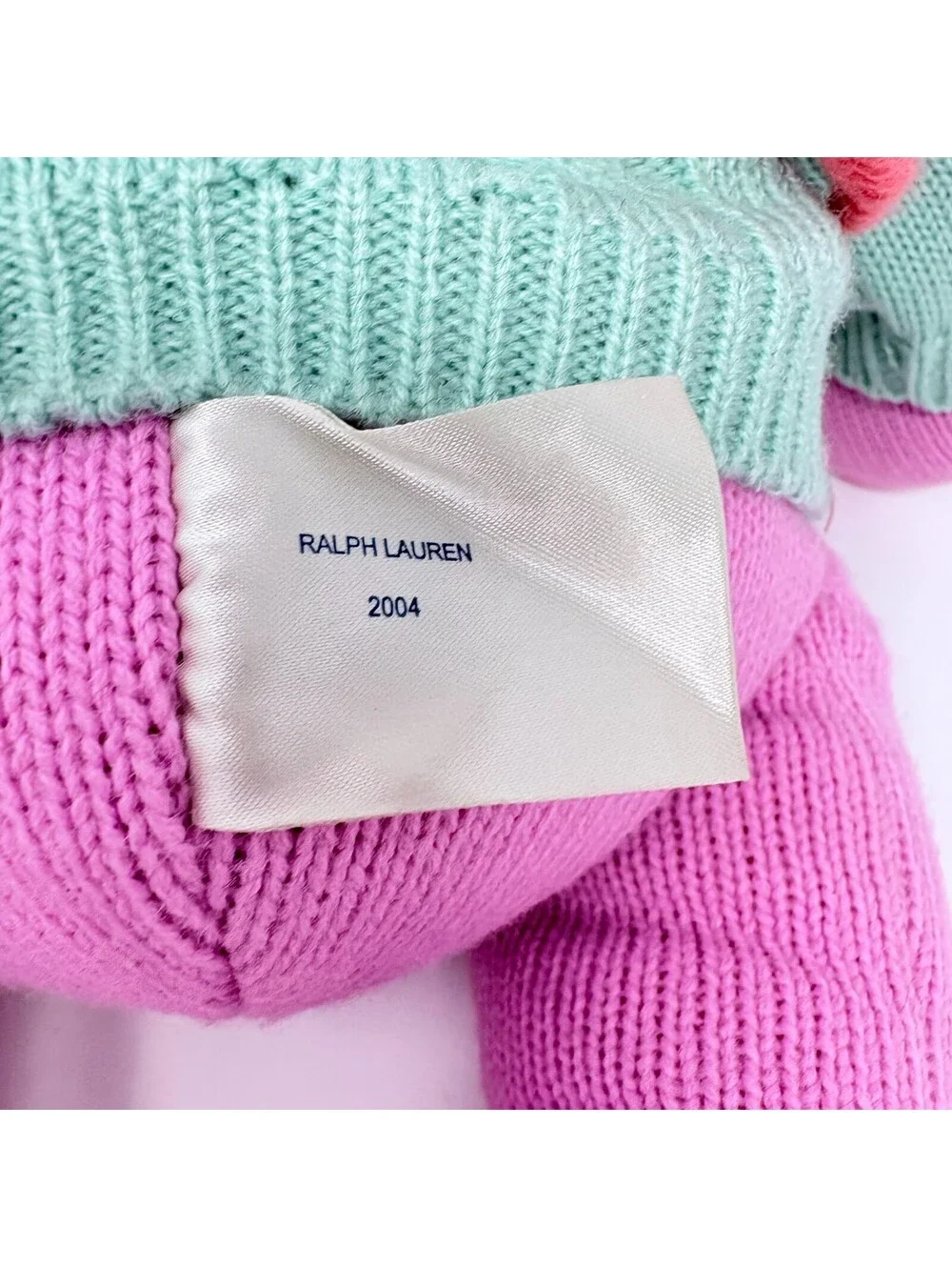 Vintage 2004 Ralph Lauren Pink Cable Knit 15
